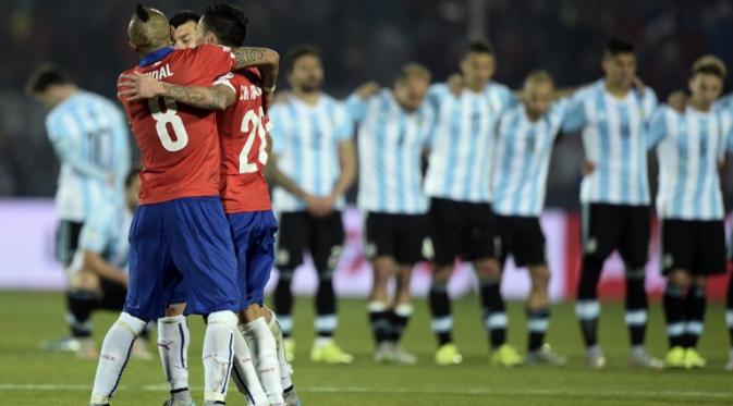 Chile vs Argentina (JUAN MABROMATA / AFP)