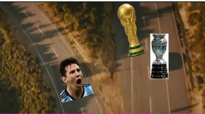 Messi memang tak pernah berjodoh dengan gelar internasional
