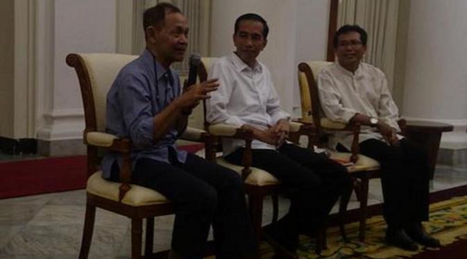 Goenawan Mohammad, Presiden Jokowi, dan Fadjroel Rachman