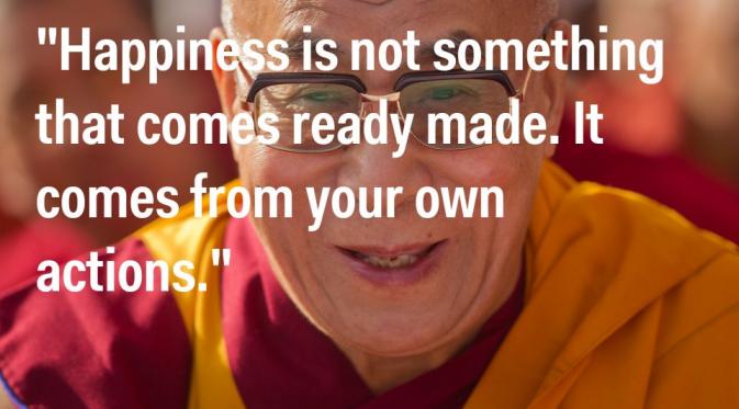 12 Quote Dalai Lama Bikin Kamu Punya Konsep Baru Tentang Bahagia. | via: Business Insider