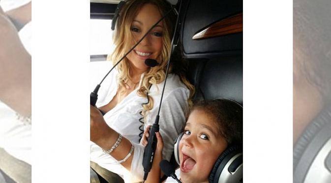 Mariah Carey ajak Monroe naik helikopter di Israel