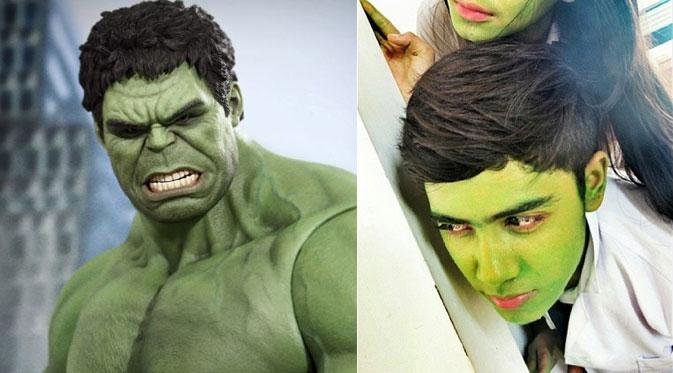 Semirip apa Aliando Syarief dengan Hulk (via Instagram.com)