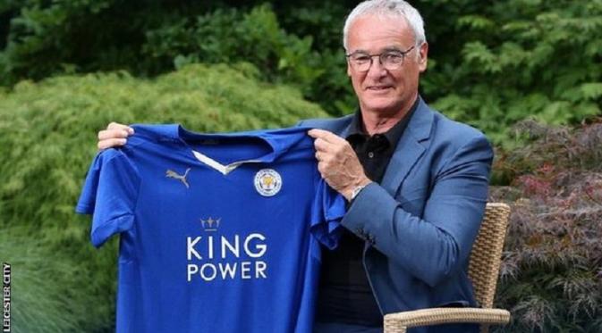 Claudio Ranieri saat resmi menjabat sebagai pelatih Leicester City. (BBC). 