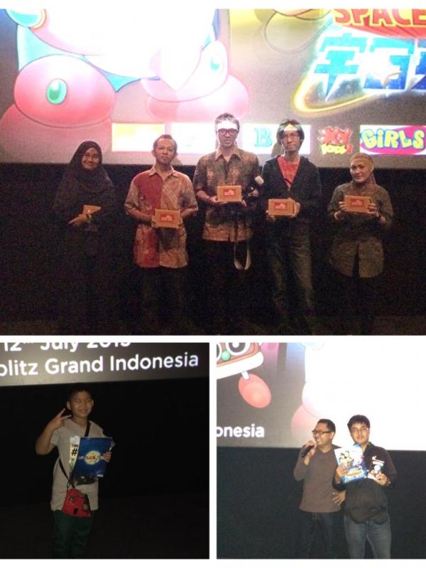 Digelarnya press screening sekaligus gala premiere Doraemon The Movie: Nobita and The Space Heroes di Jakarta, sarat dengan antusiasme. (Foto: Twitter Jivemovies)