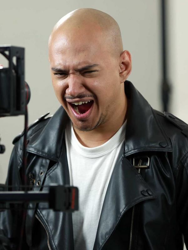 Husein Syuting Video Klip. (Deki Prayoga/Bintang.com)