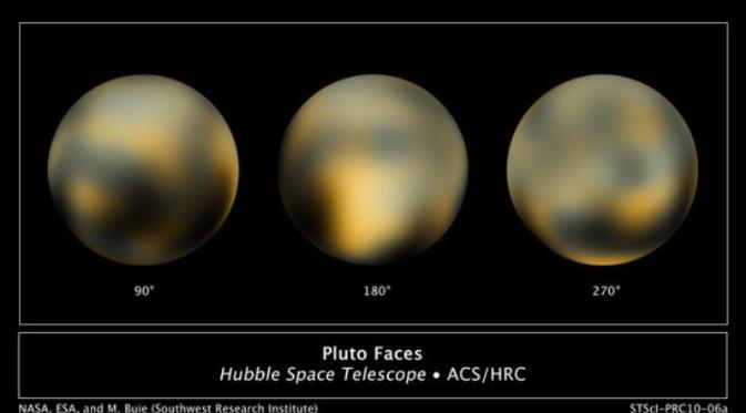 Pluto yang dipotret oleh Teleskop Hubble | via: buzzfeed.com