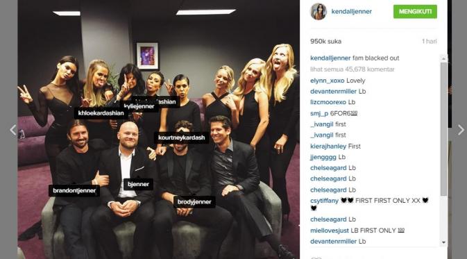 Jenner dan Kardashian di ESPY Award (via Instagram Kendall Jenner)