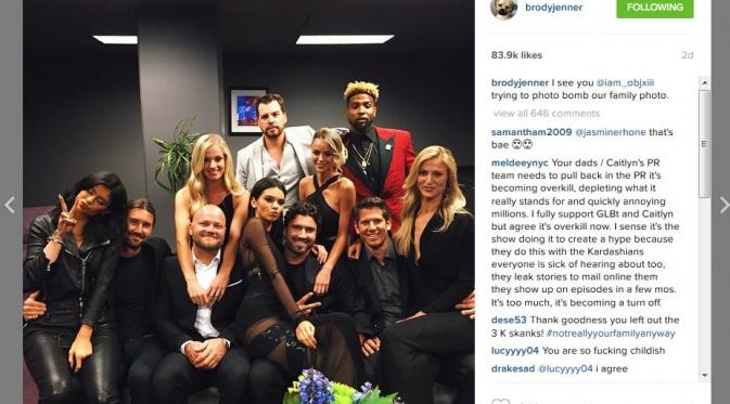 The Jenners (via Instagram Brody Jenner)