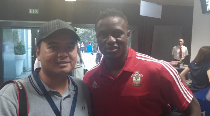 Victor Wanyama dan Bola.com, pribadi yang ramah dengan jurnalis.