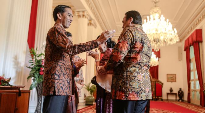 Presiden Jokowi menggelar halalbihalal di Istana Negara (Liputan6.com/ Faizal Fanani)