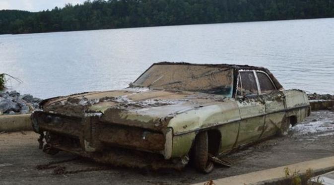 Amos Shook dilaporkan hilang, jasadnya ditemukan bersama mobil miliknya di dasar danau. (USAToday)