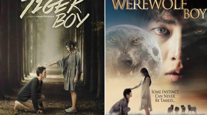 Poster film Tiger Boy dan A Werewolf Boy.