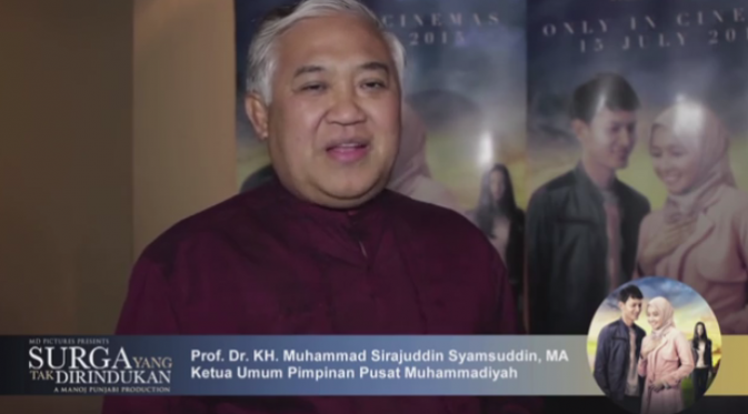 Ketua Umum Pimpinan Pusat Muhammadiyah, Prof. Dr. KH. Muhammad Sirajuddin Syamsuddin. Foto: Youtube