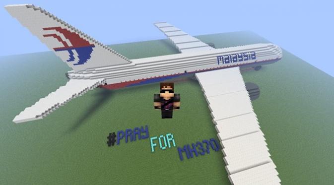 Melihat Kembali 'Tribute to MH370' yang Bikin Kamu Haru. | via: minecraftforum.net