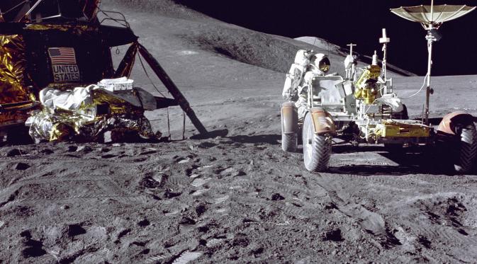 Misi penjelajahan Apollo 15 di Bulan. (www.nasa.gov)