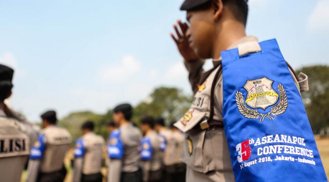 Persiapan Polri jadi tuan rumah pertemuan polisi se-ASEAN. (Liputan6.com/Faizal Fanani)