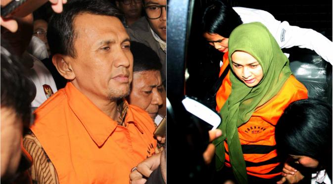 Gatot ditahan di Rutan Cipinang, Jakarta Timur. Sedangkan istrinya, Evy Susanti ditahan di Rutan KPK.
