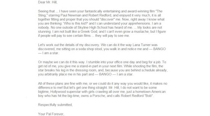 Surat Tom Hanks (Sumber: Theguardian.com)