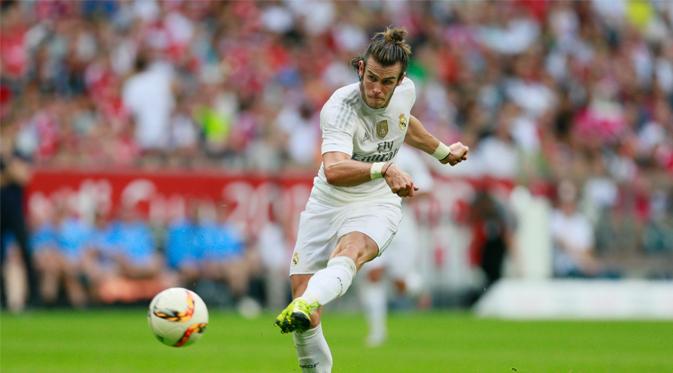 Gareth Bale Mencetak Gol ke gawang Tottenham Hotspur di ajang Audi Cup 2015 (Reuters / Jason Cairnduff)