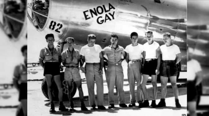 Pesawat Enola Gay yang menjatuhkan 'Little Boy' di Hiroshima, Jepang. (PA/BBC)