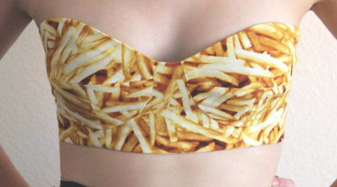 Bra kentang goreng (Via: etsy.com)