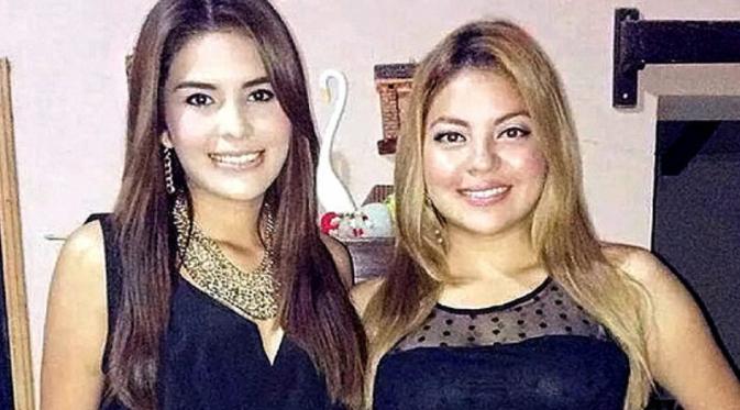 Miss Honduras 2014 Maria Jose Alvaro (kiri) dan kakaknya, Sofia. (dok. CBS News)