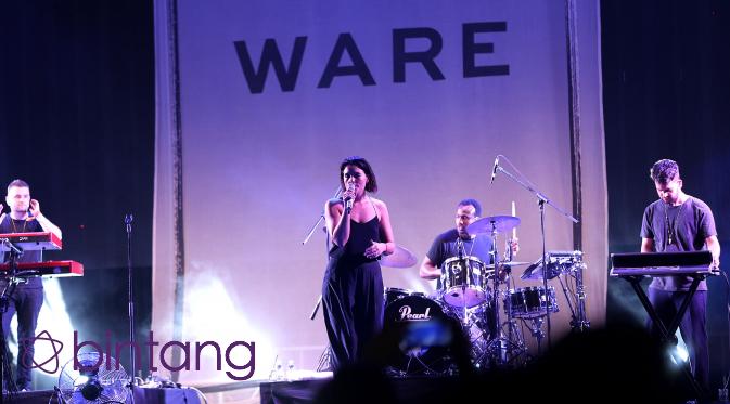 Jessie Ware tampil di We The Fest 2015. (Foto: Galih W. Satria/Bintang.com)