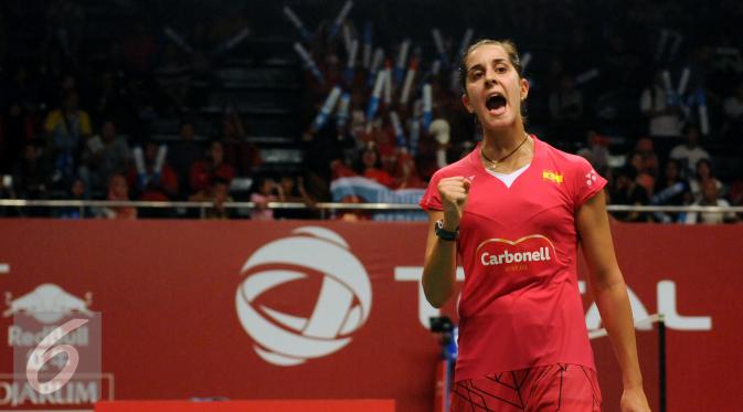 Juara dunia 2014 Carolina Marin (Liputan6.com/HelmiFithriansyah)