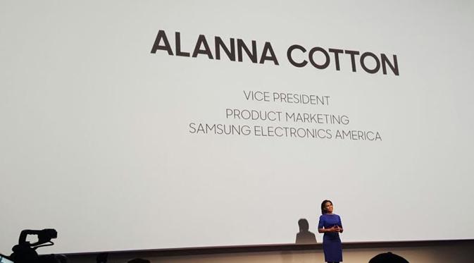 Alanna Cotton, Vice President Product Marketing Samsung Electronics America (Liputan6.com/ Dewi Widya Ningrum) 