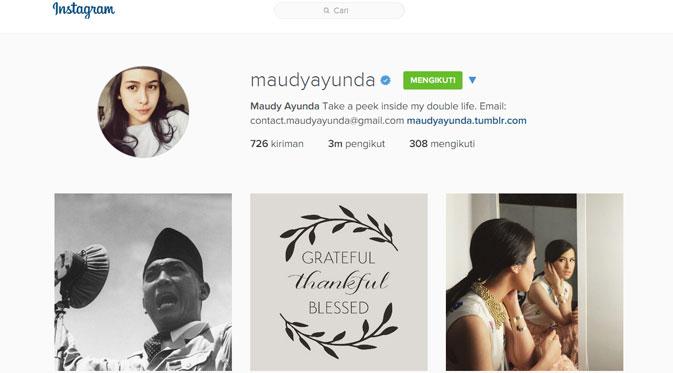 Maudy Ayunda (via Instagram Maudy Ayunda)