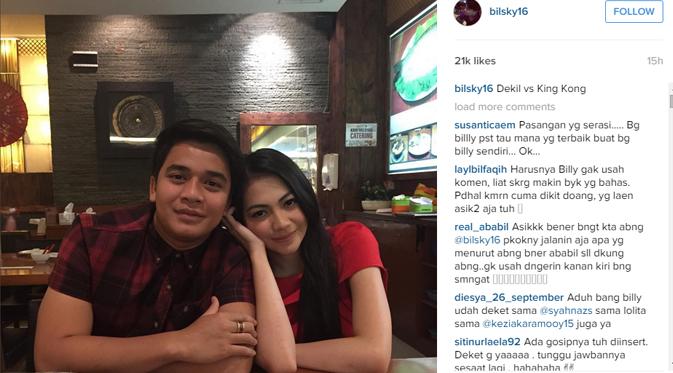 Billy Syahputra dan Kezia Karamoy. (foto: instagram.com/bilsky16)