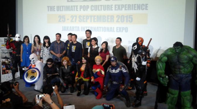 Konferensi Pers Jakarta Comic Con. (Foto: Ruly Riantrisnanto)