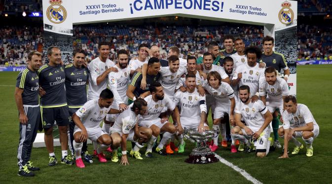 JUARA - Real Madrid juara Santiago Bernabeu Trophy. (AFP)