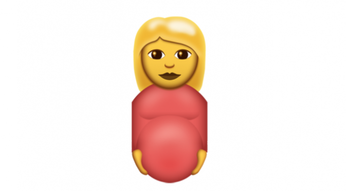 Emoji Ibu Hamil (sumber : emojipedia.org)