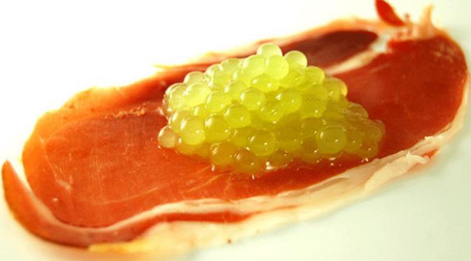 Ternyata kaviar bisa dibuat dari melon atau bahan makanan lainnya.