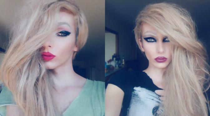 Make-up ternyata tak hanya mempercantik wanita, tetapi juga pria.