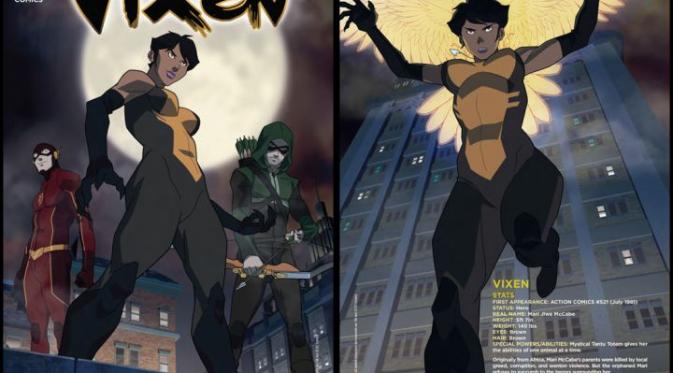 Vixen yang bakal dijadikan serial animasi.pendek, resmi bergabung dengan jagat cerita Arrow dan The Flash. (IGN)
