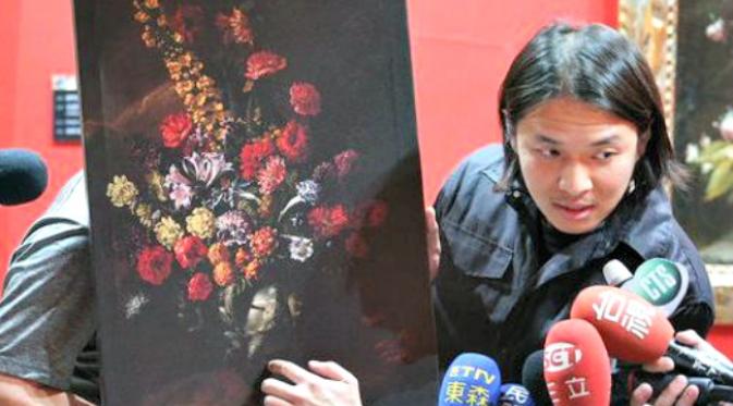 Foto restorasi lukisan Paolo Porpora di Taipei