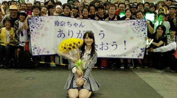 Salah satu member SKE48 yang lulus tahun 2015, Rena Matsui. (Tokyo Hive)