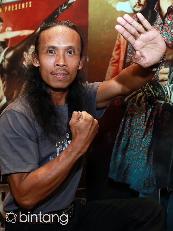 'Yayan Ruhian saat preskon film Gangster(Wimbarsana Kewas/Bintang.com)