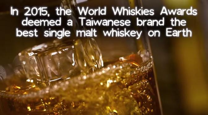 Di 2015, Penghargaan Whiskey Dunia menobatkan kalau salah satu merek whiskey terbaik di dunia ada di Taiwan. (Via: youtube.com)