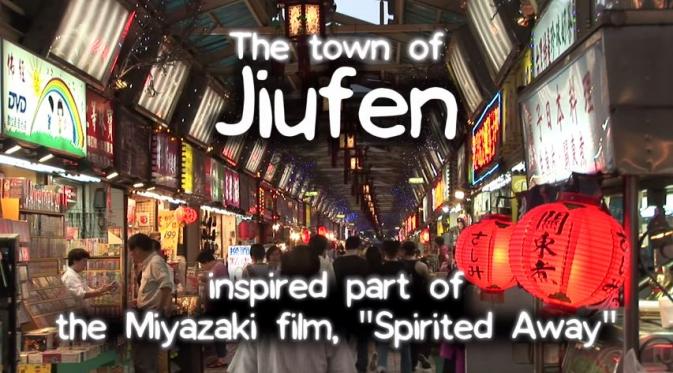 Film animasi karya Miyazaki yang berjudul Spirited Away terinspirasi dari Jiufen, salah satu kota di Taiwan. (Via: youtube.com)