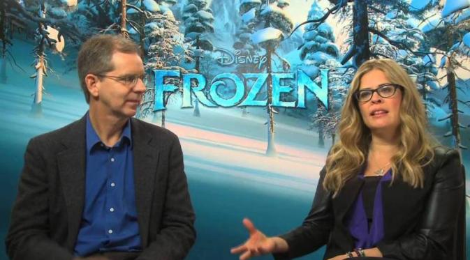 Chris Buck dan Jennifer Lee sutradara film Froze. (foto: youtube)
