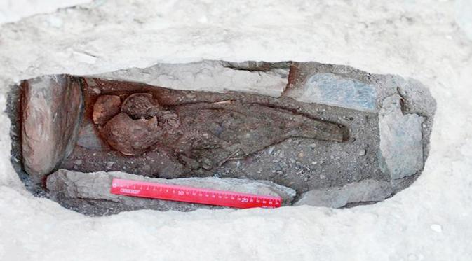 Para arkeoloh telah menemukan mumi bayi yang diperkirakan sudah berusia 1500 tahun. 