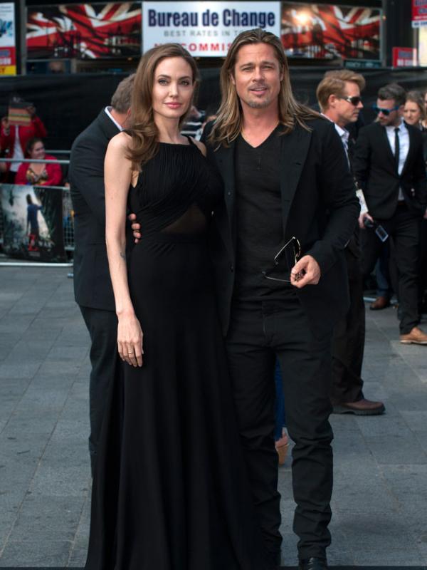 Angelina Jolie dan Brad Pitt. (Bintang/EPA)