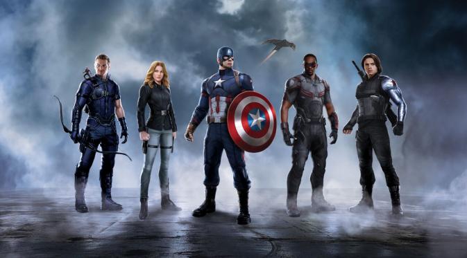 Anggota kubu Captain America yang bertikai melawan kubu Iron Man di Captain America: Civil War. (comicbookmovie.com)