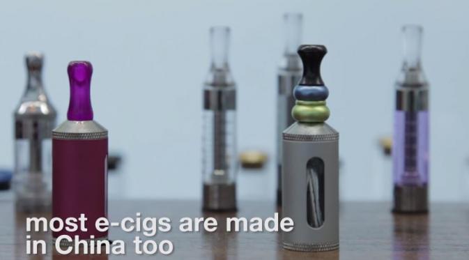 Hampir seluruh rokok elektrik dibuat di Cina juga. (Via: youtube.com)