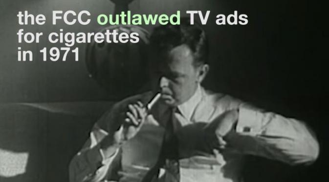 FCC melarang iklan rokok pada 1971 (Via: youtube.com)