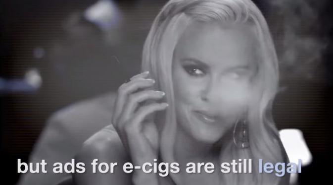 Tapi iklan rokok elektrik masih legal. (Via: youtube.com)