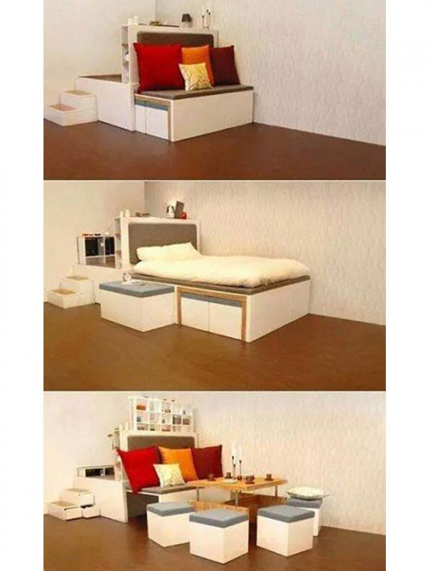 Furniture Brilian Buat Rumah Sederhana Sempit | Via: facebook.com